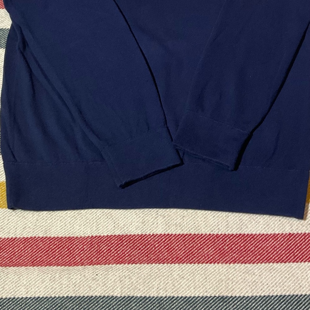 Gap Navy V neck 100% Cotton Sweater size Large - Picture 7 of 10